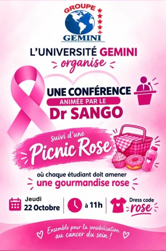 Octobre Rose : Conférence Dr Sango & Picnic Rose